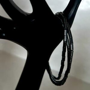 Natural Hematite Stone Triple Bracelet